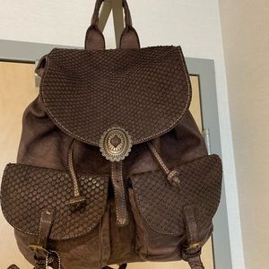 Sundance Gianina Backpack brown leather NWT purse